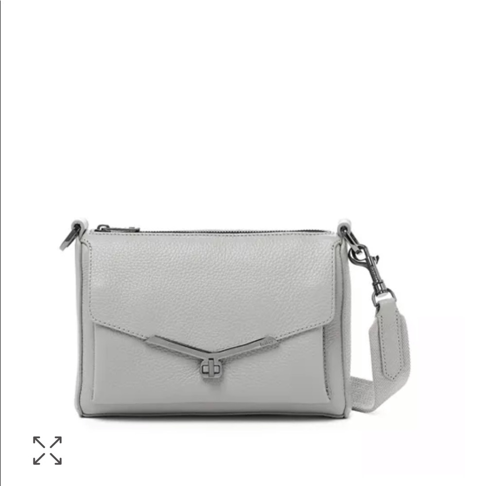 Botkier Silver Leather Valentina Crossbody
